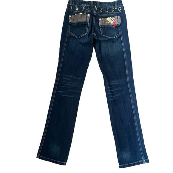 RARE Bikkembergs Slim Fit Jeans Dark Blue Size 29